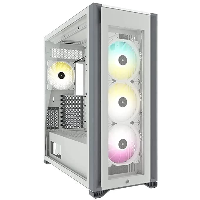 CORSAIR iCUE 7000X RGB Tempered Glass Full-Tower ATX PC Case ? White