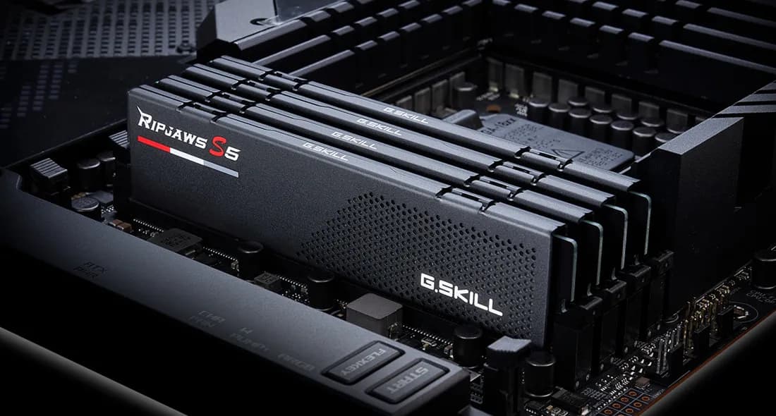 GSKILL RIPJAWS S5 64GB (2X32GB) DDR5 5200MHZ C36 RAM (F5-5200J3636D32GX2-RS5K) hover view