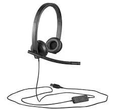 Headset : Logitech Usb H570e Corded Double-Ear Headset hover view
