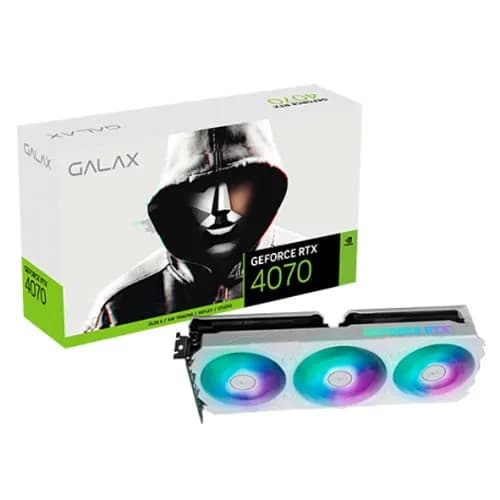 GALAX GeForce® RTX 4070 EX Gamer White 12GB GDDR6X Graphic Card