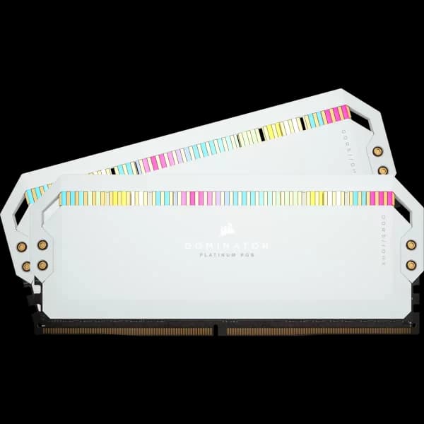 CORSAIR DOMINATOR? PLATINUM RGB 64GB (2x32GB) DDR5 DRAM 5600MHz C40 Memory Kit ? White hover view