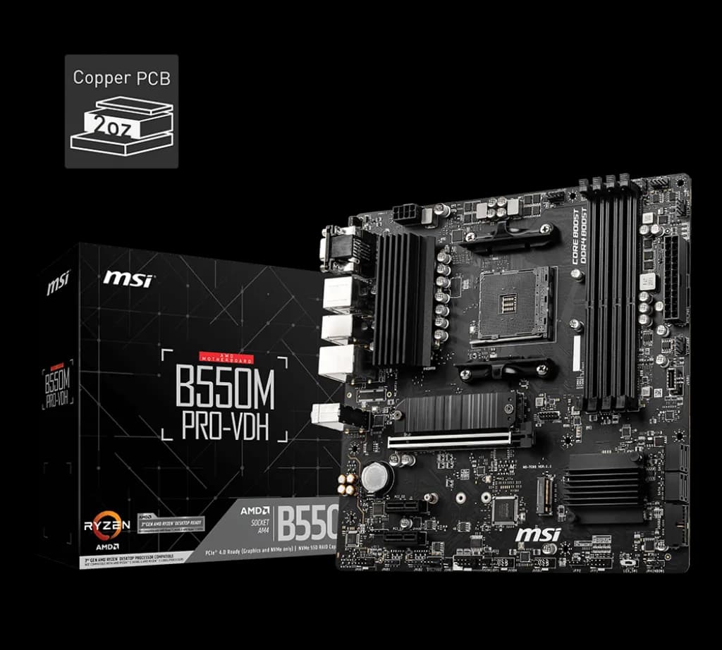 MSI-B550M PRO-VDH,AMD SOCKET-MOTHERDOARD
