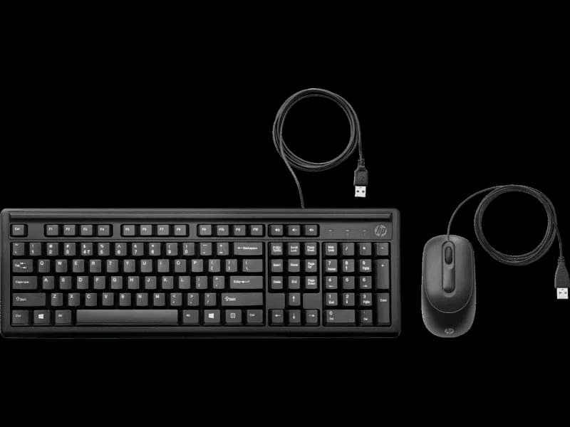 HP Wired Keyboard and Mouse 160 (6HD76AA)