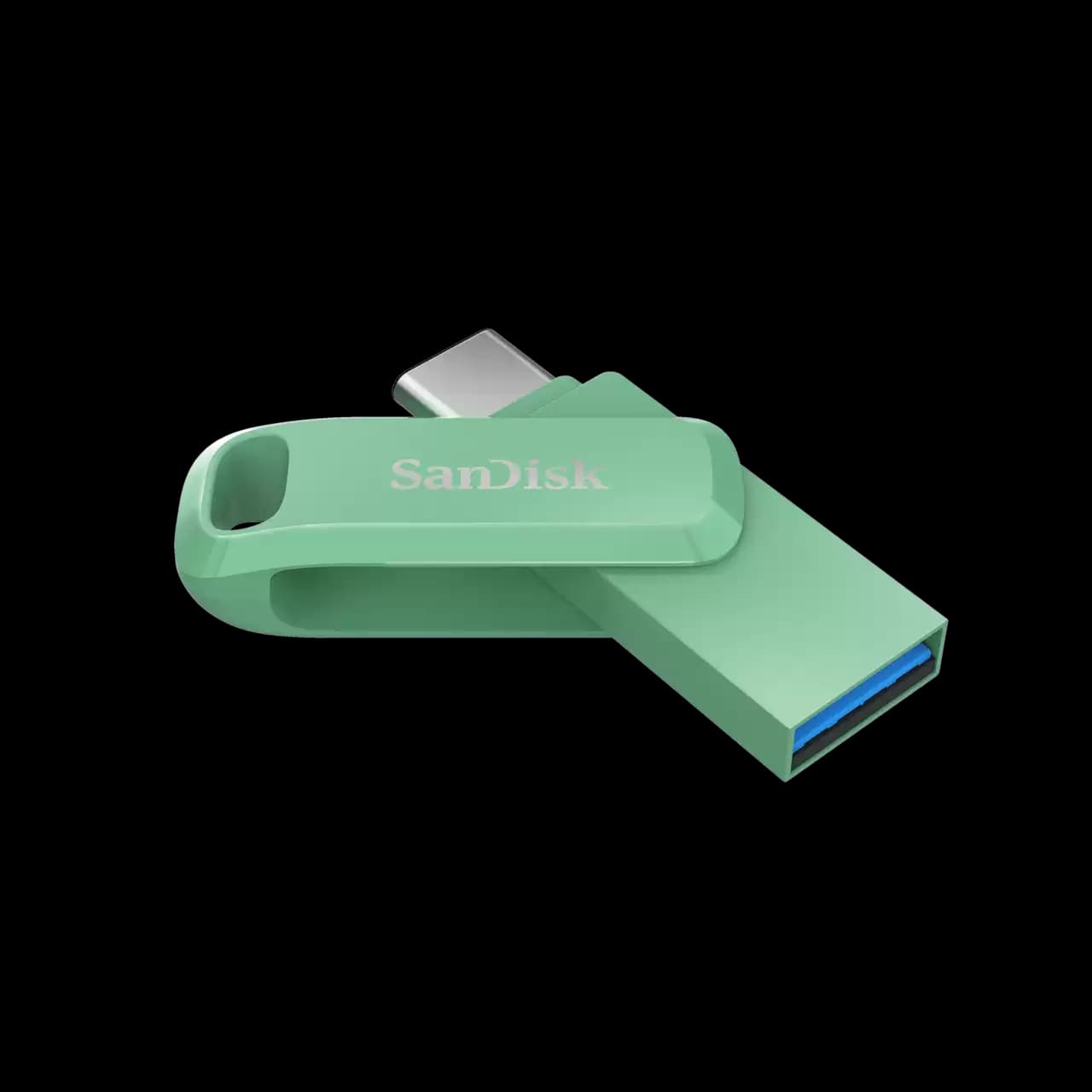 SanDisk Go 64GB USB Type C to USB Type A OTG Pen Drive (Protective Swivel Design, SDDDC3-064G-I46GPD, Absinthe Green)