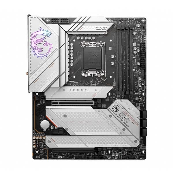 MSI MPG Z790 Edge WIFI DDR4 White Motherboard hover view