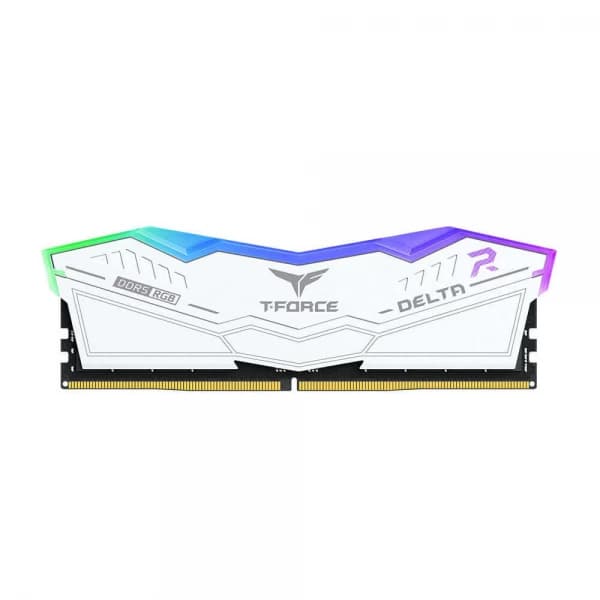 TeamGroup T-Force Delta RGB 32GB (32GBx1) DDR5 5600MHz Desktop RAM (White) hover view