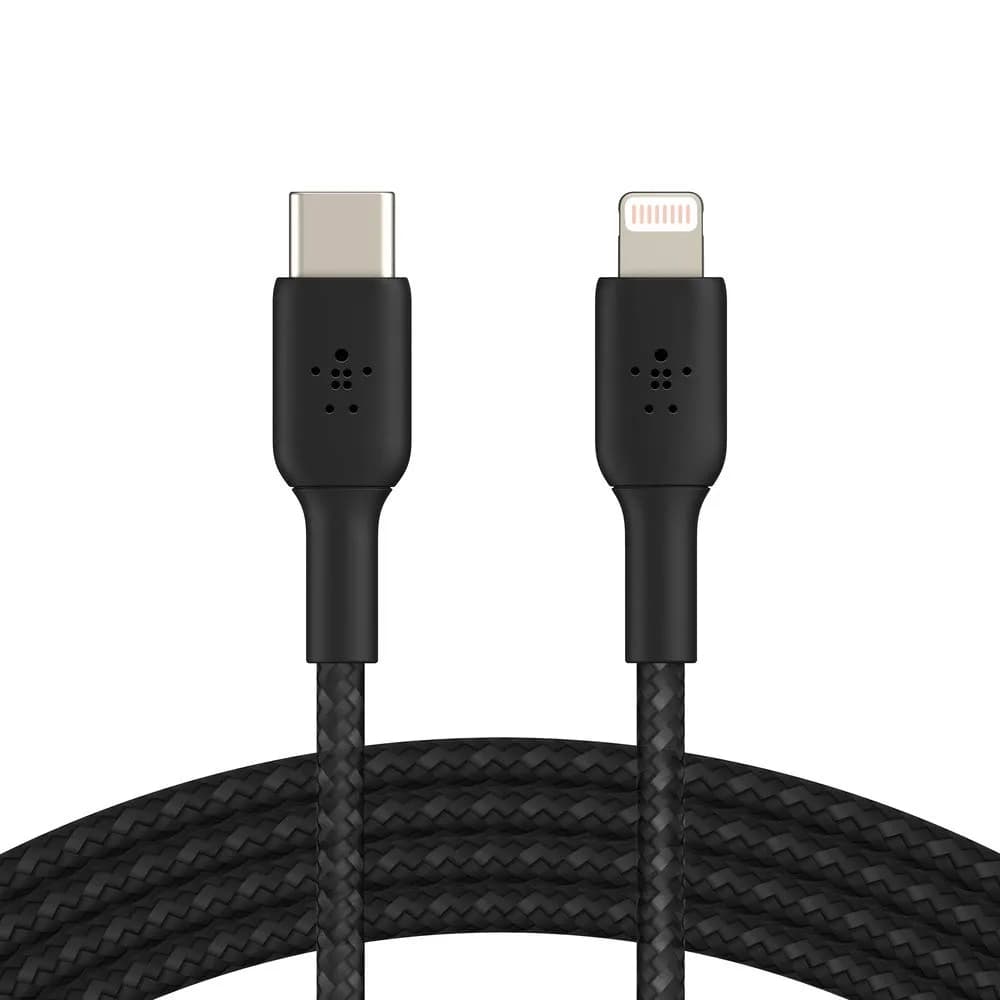 Belkin 3ft USB-C to Lightning Cable Apple MFi-Certified iPhone 3' Black