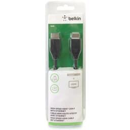 Belkin Cable HDMI 2M W/Ethernet Black