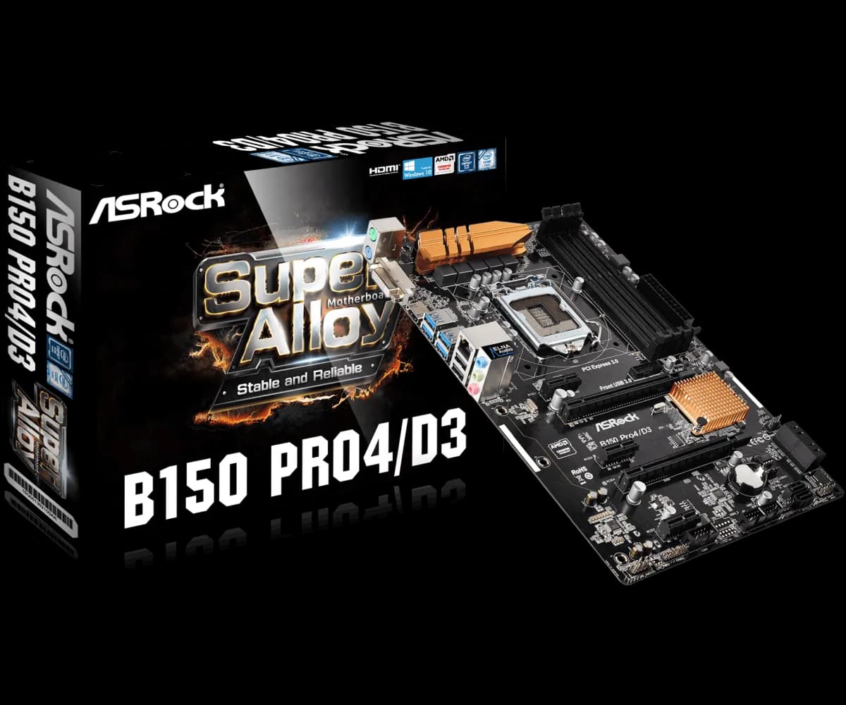 Asrock B150 Pro4/D3 Mining Motherboard