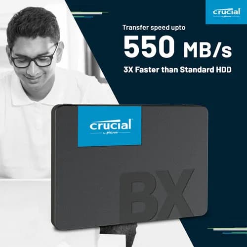 Crucial BX500 500GB 2.5-inch SATA 3D NAND Internal hover view