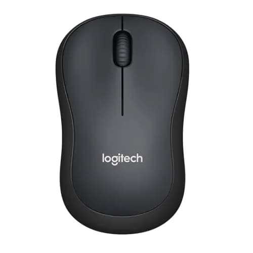 Logitech M221 Charcoal BLACK Wireless Mouse, 910-004882