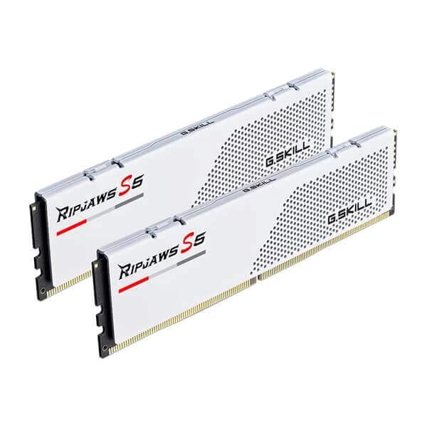 G.Skill Ripjaws S5 32GB (16GBx2) DDR5 6000MHz Desktop RAM (Matte White) hover view