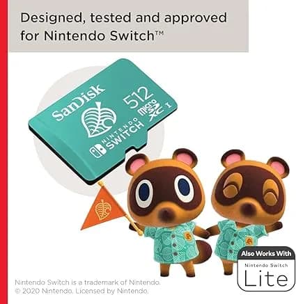SanDisk 512GB microSDXC-Card, Licensed for Nintendo -Switch hover view