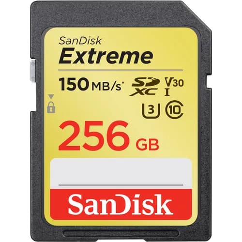 SanDisk 256GB Extreme UHS-I SDXC Memory Card hover view