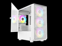 TAG Gamerz Pulser Mid-Tower Computer PC Case/Gaming Cabinet White