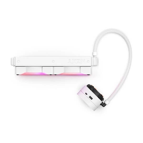 Kraken X53 White	240mm AIO Liquid Cooler  Fan White ARGB hover view