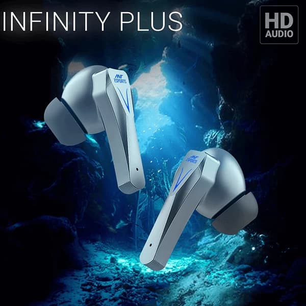 Ant Esports Infinity Plus TWS Gaming Earbuds With Bluetooth® 5.0 (Black) hover view