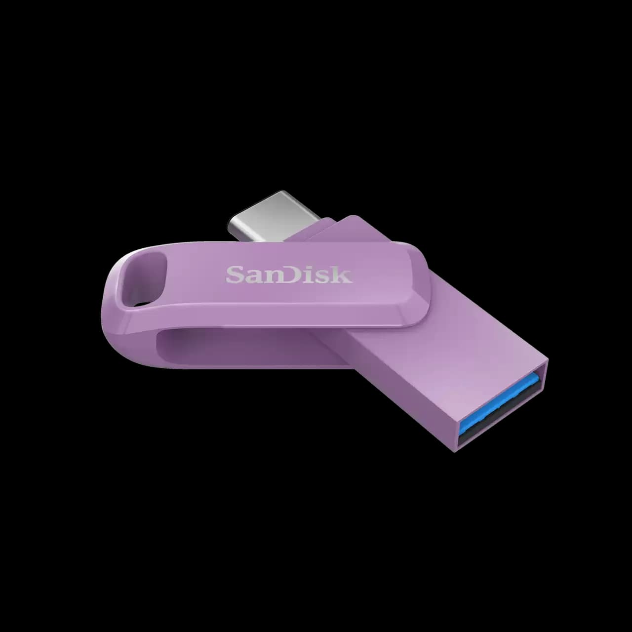SanDisk Go 256GB USB Type C to USB Type A OTG Pen Drive (Protective Swivel Design, SDDDC3-256G-I46LPD, Lavender)