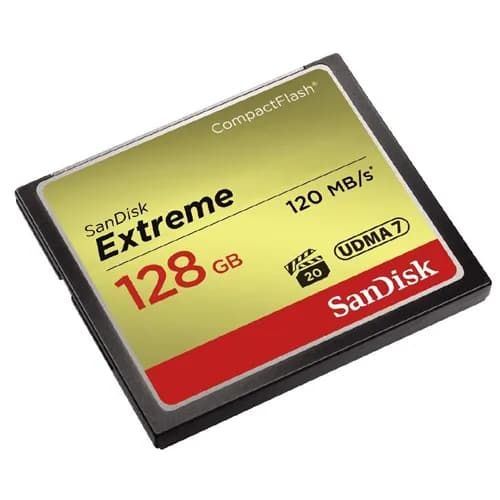 SanDisk Extreme 128GB CompactFlash Memory Card hover view