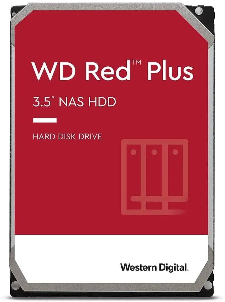 Western Digital 12TB WD Red Plus NAS Internal Hard Drive HDD - 7200 RPM, SATA 6 GB/s, CMR, 512 MB Cache, 3.5" - WD120EFBX hover view