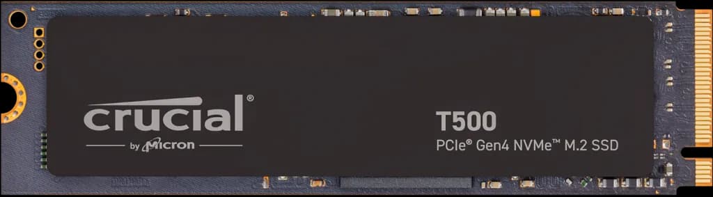 Crucial T500 500GB PCIe Gen4 NVMe M.2 SSD