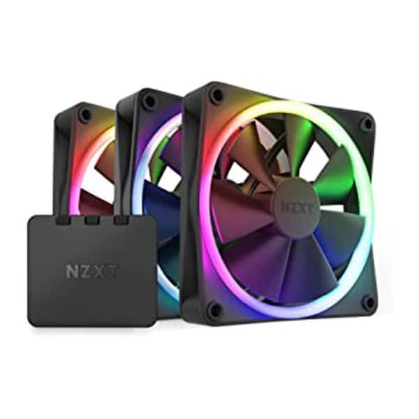 NZXT F120 RGB Duo 120mm Cabinet Fan With RGB Controller (Triple Pack)