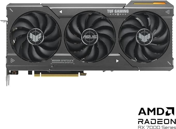 ASUS TUF Gaming Radeon® RX 7600 XT OC Edition 16GB GDDR6 Graphics Card hover view