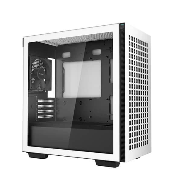DeepCool CH370 White (M-ATX) Mini Tower Cabinet (White) hover view