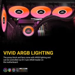 Ant Esports ICE-360 ARGB 360mm CPU Liquid Cooler (Black)
