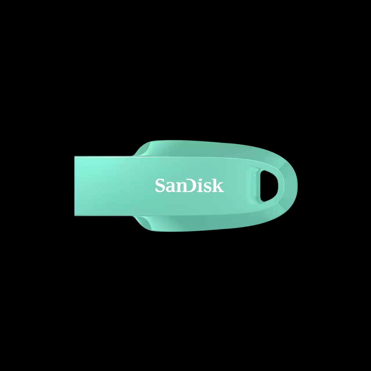 SanDisk Ultra 64GB Curve 3.2 Flash Drive (BLACK,NAVY BLUE,TIFFANY GREEN) - TIFFANY GREEN