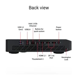 ASUS ROG NUC RNUC14SRKU9189A0I Mini PC with Intel 14th Gen Core Ultra 9 185H Processor