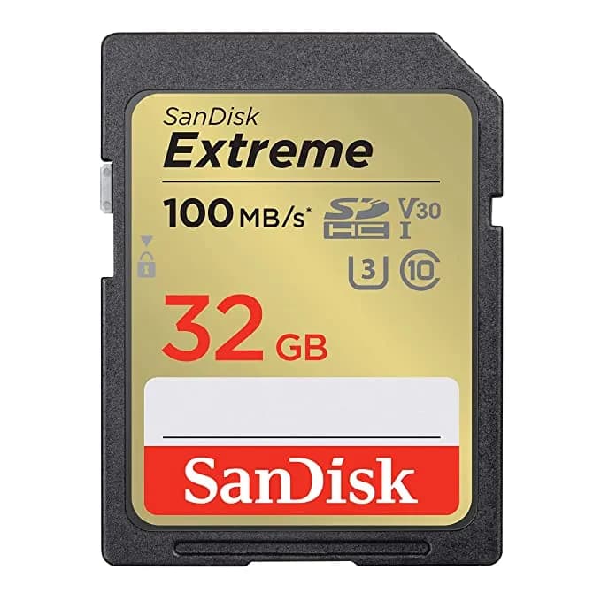 SanDisk Extreme 32GB Class 30 UHS-1 SDHC Memory Card