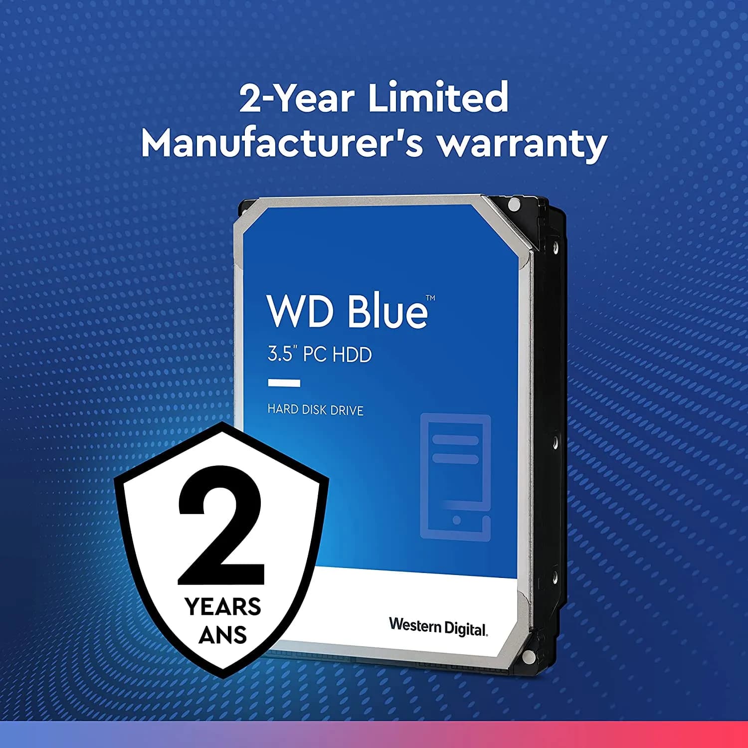 Western Digital 4TB WD Blue PC Hard Drive HDD hover view