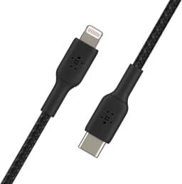Belkin 3ft USB-C to Lightning Cable Apple MFi-Certified iPhone 3' Black