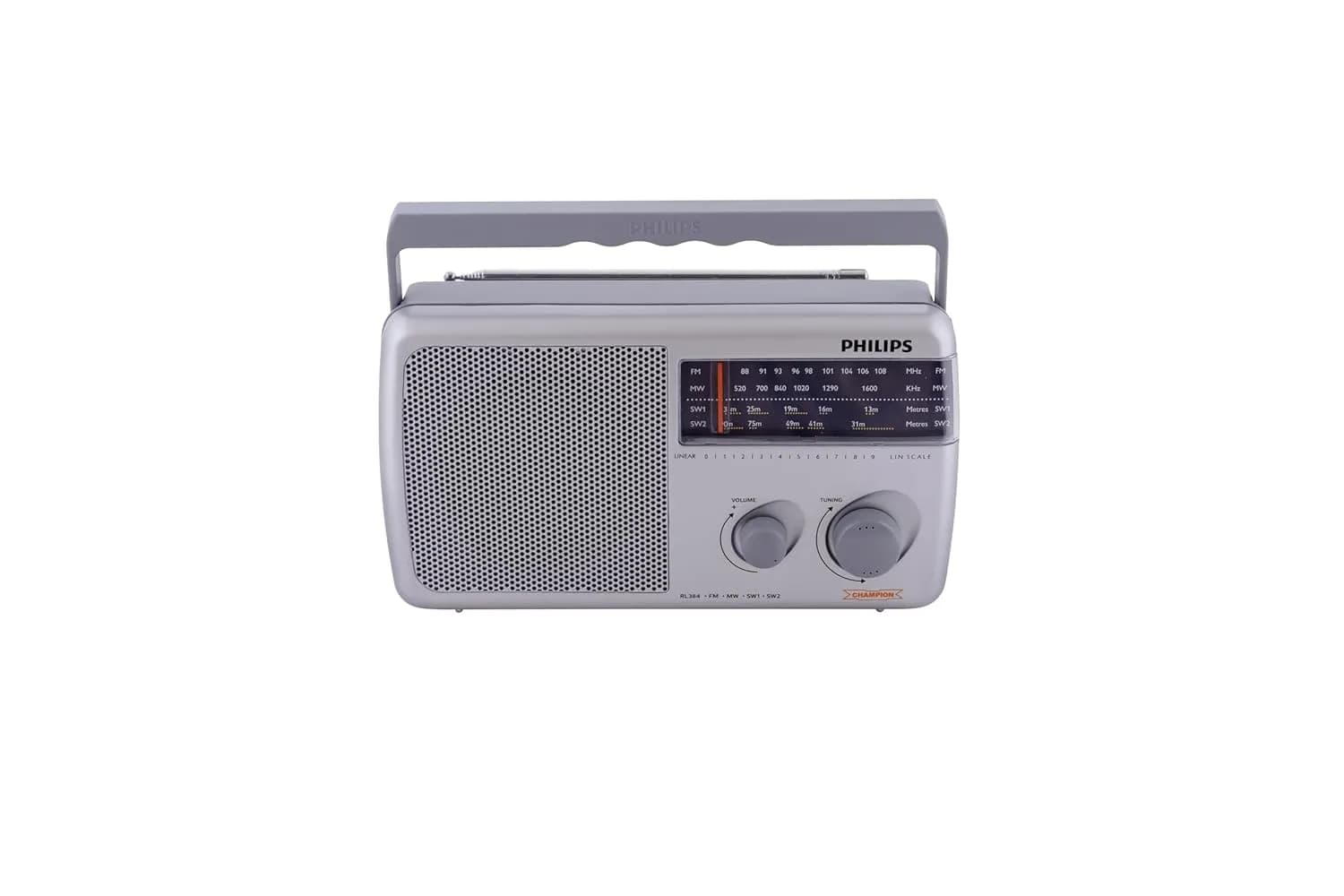 Philips Radio RL384/94 with MW/FM/SW, 500mW +1 dB RMS Sound OutpuT