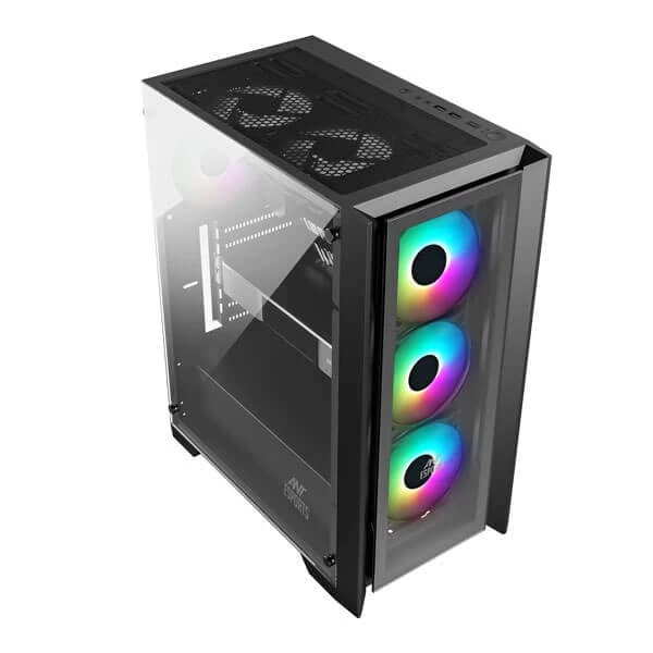 Ant Esports ICE-170TG (ATX) Mid Tower Cabinet (Black) hover view