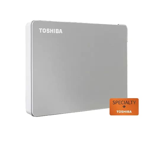 Toshiba Canvio Flex 1TB USB 3.2 Gen 1 External Portable Hard Drive Silver hover view