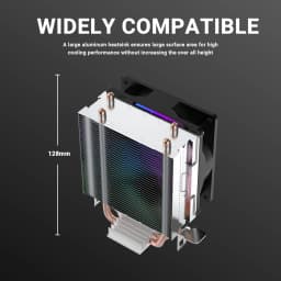 Ant Esports ICE-C200 CPU Cooler with Rainbow LED Fan
