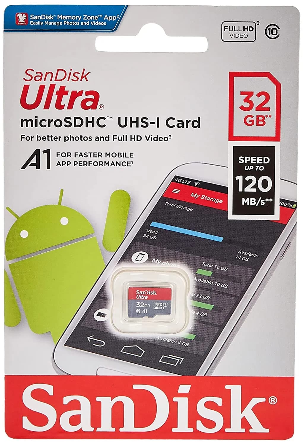 SanDisk Ultra microSD UHS-I Card 32GB