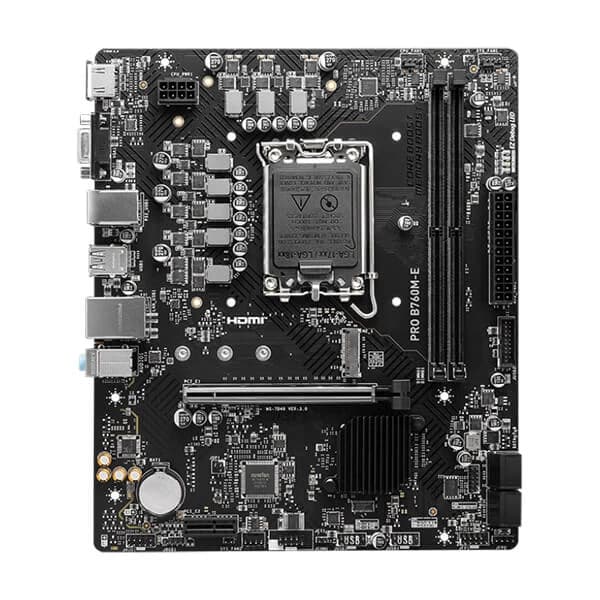 MSI Pro B760M-E Motherboard hover view