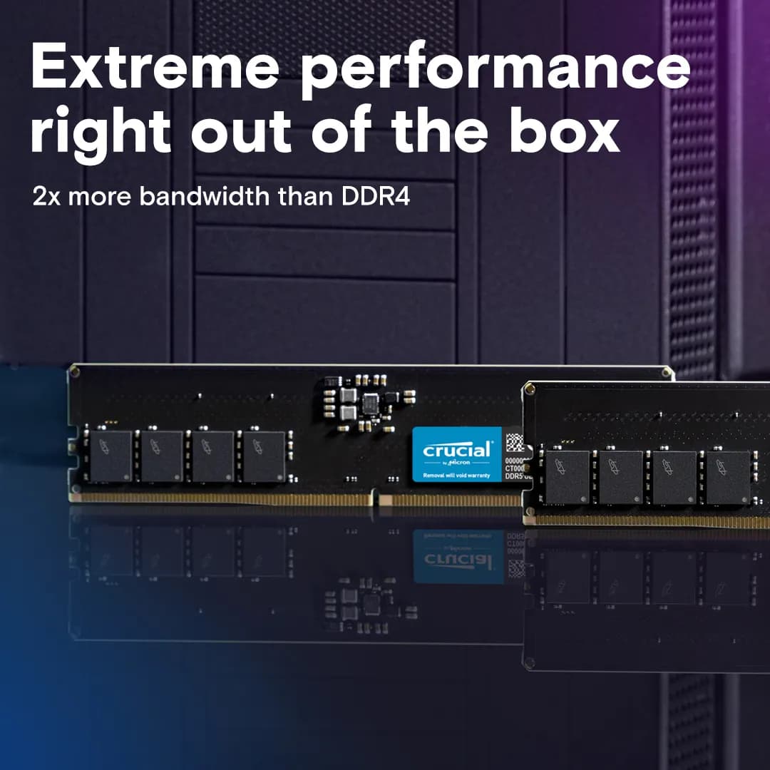 Crucial 8GB DDR5-5600 UDIMM RAM hover view