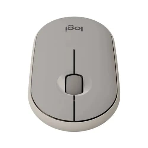 Logitech Pebble M350 Wireless and Bluetooth® Mouse Sand hover view