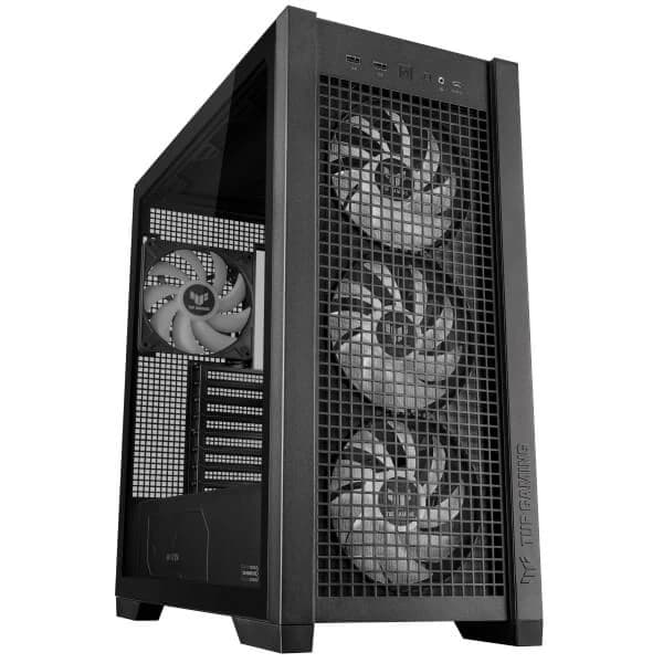 Asus TUF Gaming GT302 ARGB (E-ATX) Mid Tower Cabinet (Black) hover view