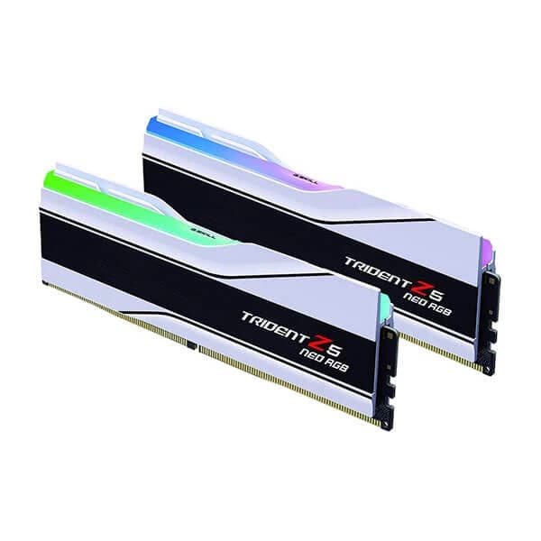 G.Skill Trident Z5 Neo RGB 32GB (16GBx2) DDR5 6000MHz Desktop RAM (White) hover view