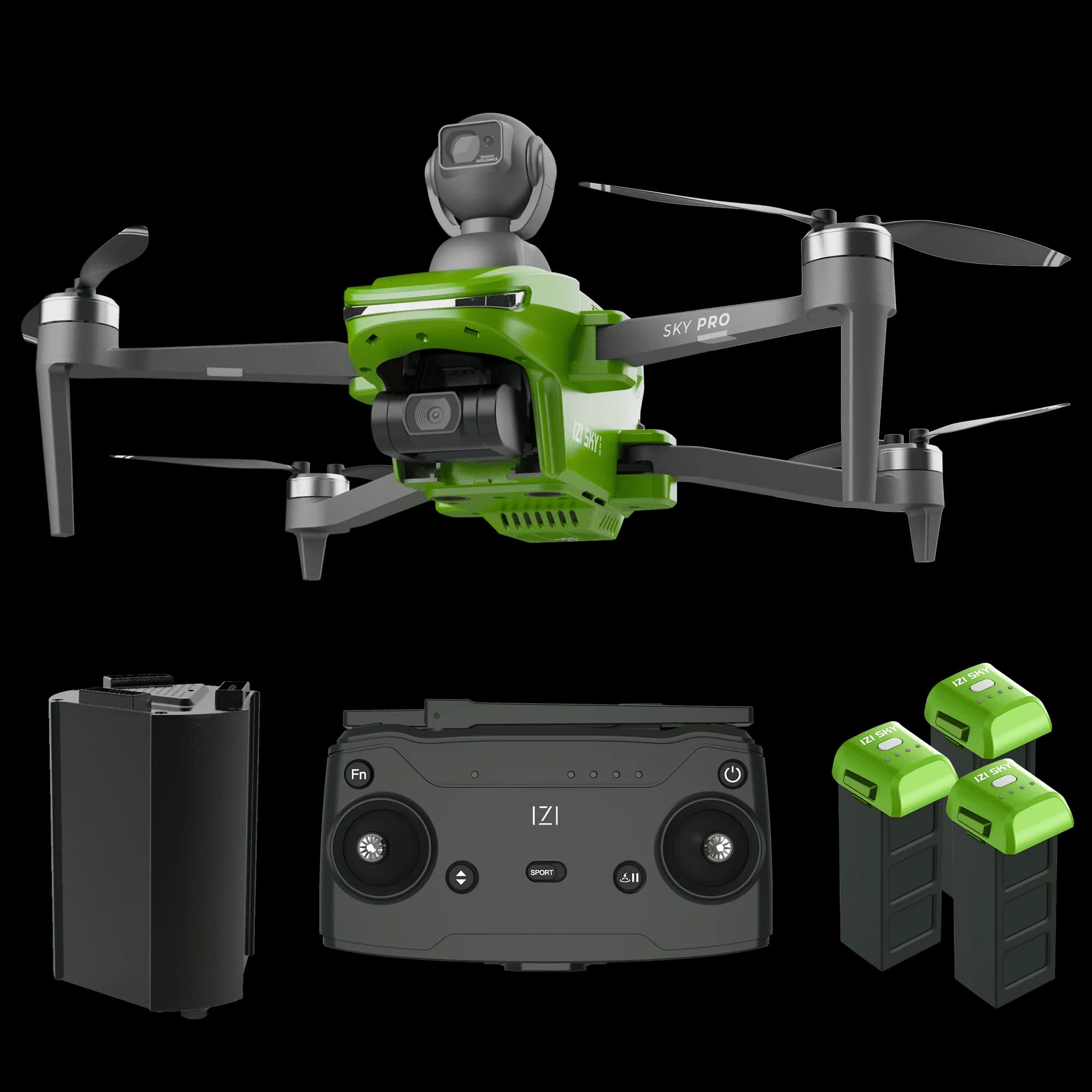 IZI Sky Pro 4K Drone Combo - 540 OA, 20MP, 96 Mins Flight