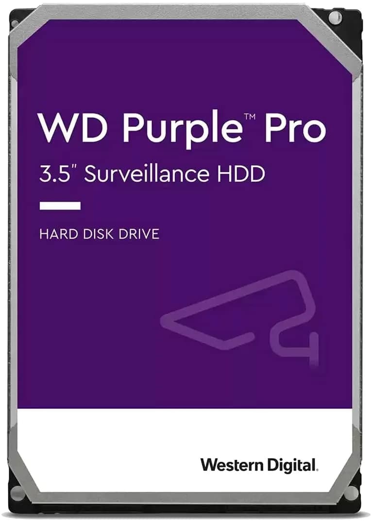 Western Digital 8TB WD Purple Pro Surveillance Internal Hard Drive HDD - SATA 6 Gb/s, 256 MB Cache, 3.5" - WD8001PURP hover view