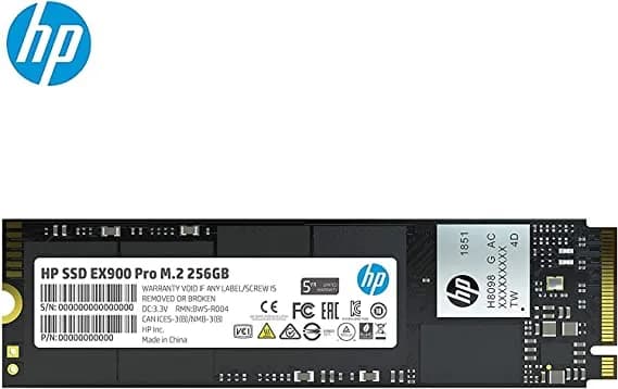HP EX900 Pro 256GB NVMe Internal PC SSD