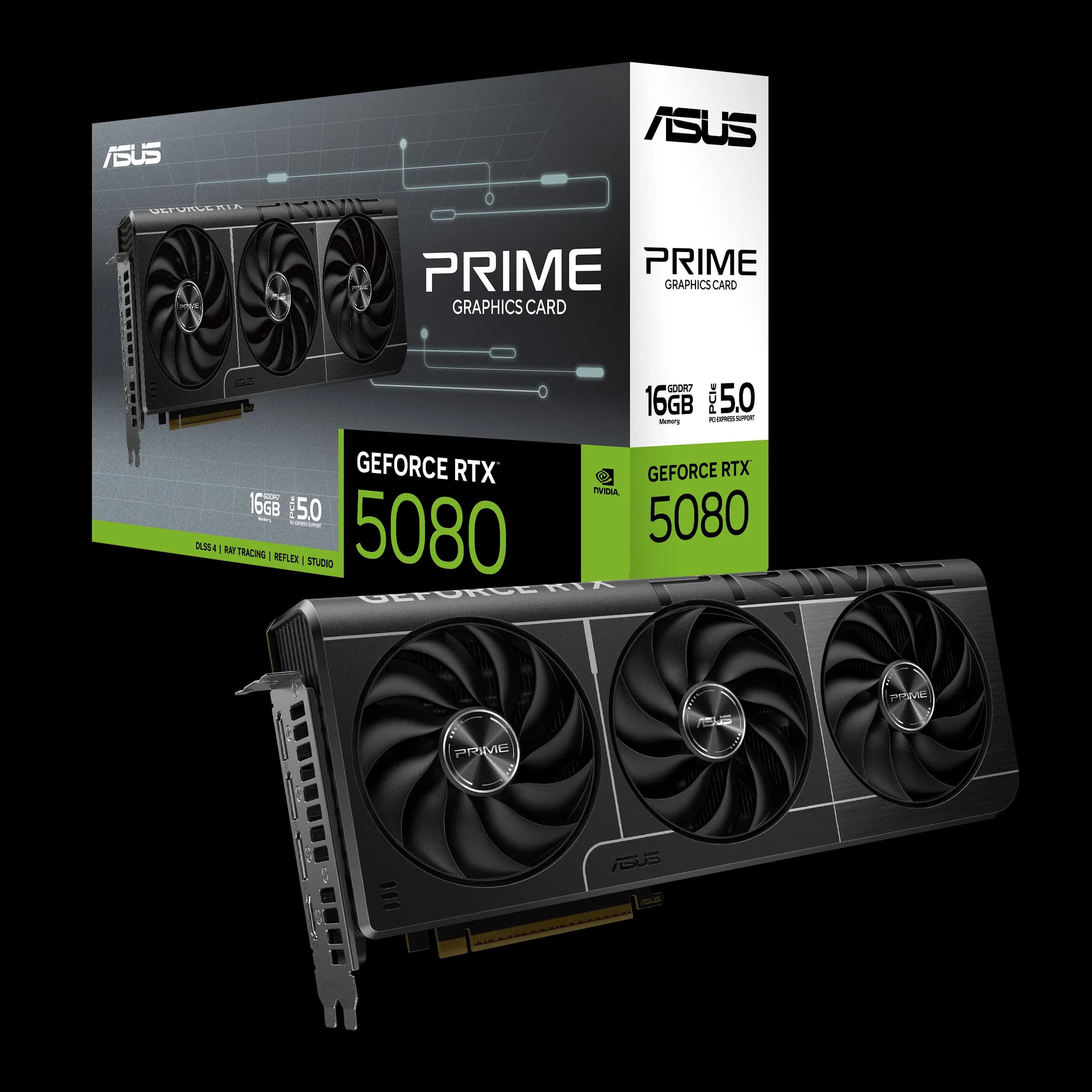 ASUS PRIME GeForce® RTX 5080 16GB GDDR7 GRAPHIC CARD