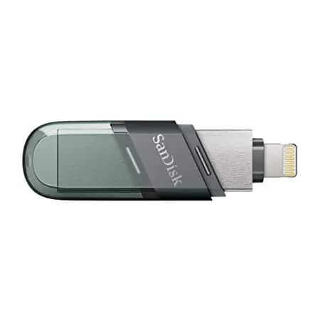 SanDisk iXpand USB 3.0 Flash Drive Flip 64GB, for iOS and Windows®, Metalic hover view