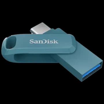 SanDisk Go 64GB USB Type C to USB Type A OTG Pen Drive (Protective Swivel Design, SDDDC3-064G-I46NPD, Navagio Bay)